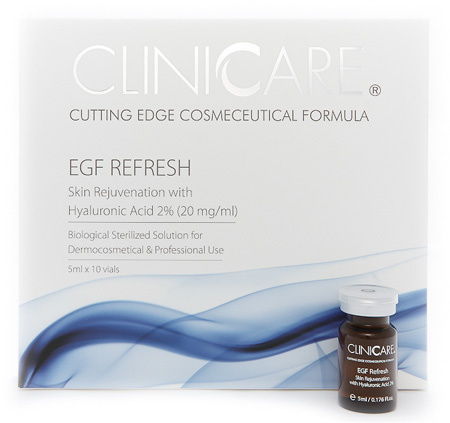 Cliniccare EGF Refresh 10 x 8 ml seerumi, 2% HA