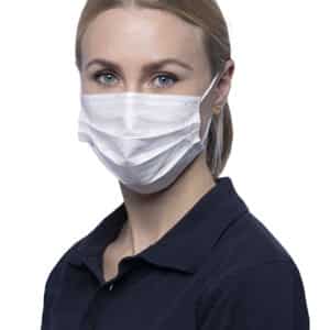 Kirurginen suu- ja nenäsuojus  50 kpl /pkt  valkoinen